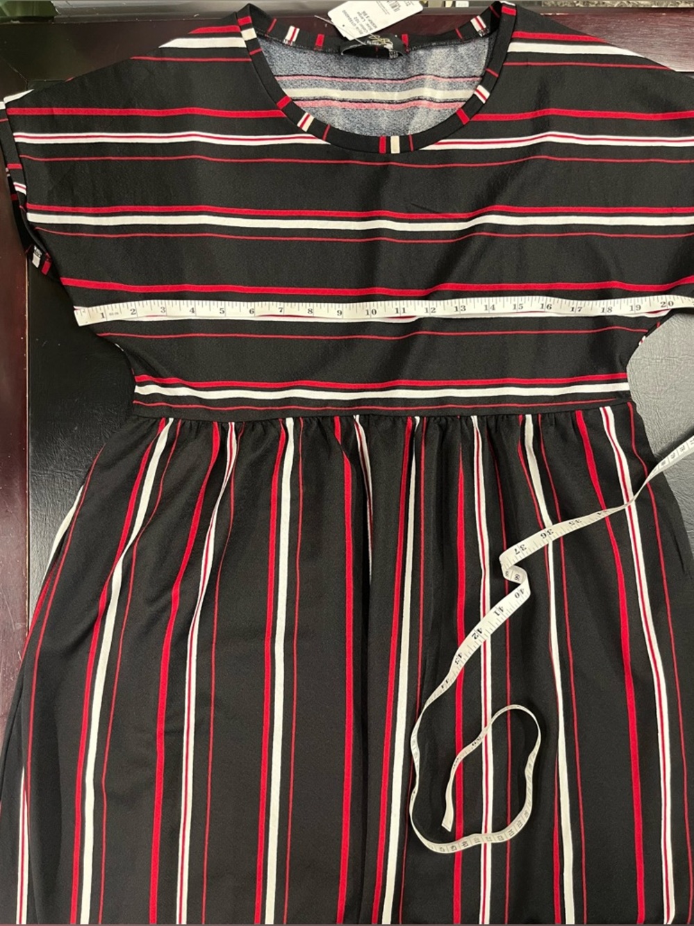 Suzanne Betro striped midi dress size large - Picture 8 of 10